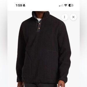 Slate & Stone snap front fleese pullover